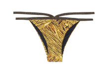 Load image into Gallery viewer, Product Front: Rio De Sol Bas Calcinha Cropped Strappy Reluzente
