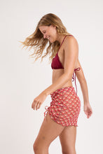 Load image into Gallery viewer, Image 03: Rio De Sol Jupe De Page Floral-Scales Mini Skirt Ruched
