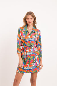 Model Front: Rio De Sol Vêtement De Plage Jungle Chemise