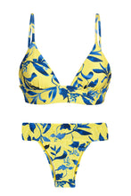 Load image into Gallery viewer, Product Front: Rio De Sol Ensemble Lemon Flower Tri Cos
