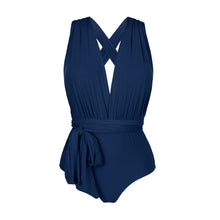 Load image into Gallery viewer, Product Front: Rio De Sol Une Pièce Navy Marina
