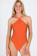 Load image into Gallery viewer, Gallery: Rio De Sol Une Pièce Paprica High-Neck
