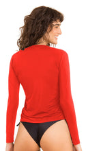 Load image into Gallery viewer, Image 06: Rio De Sol Haut Rouge Rash-Guard

