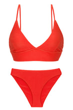 Load image into Gallery viewer, Product Front: Rio De Sol Ensemble Set Cotele-Tomate Tri-Tank Comfy
