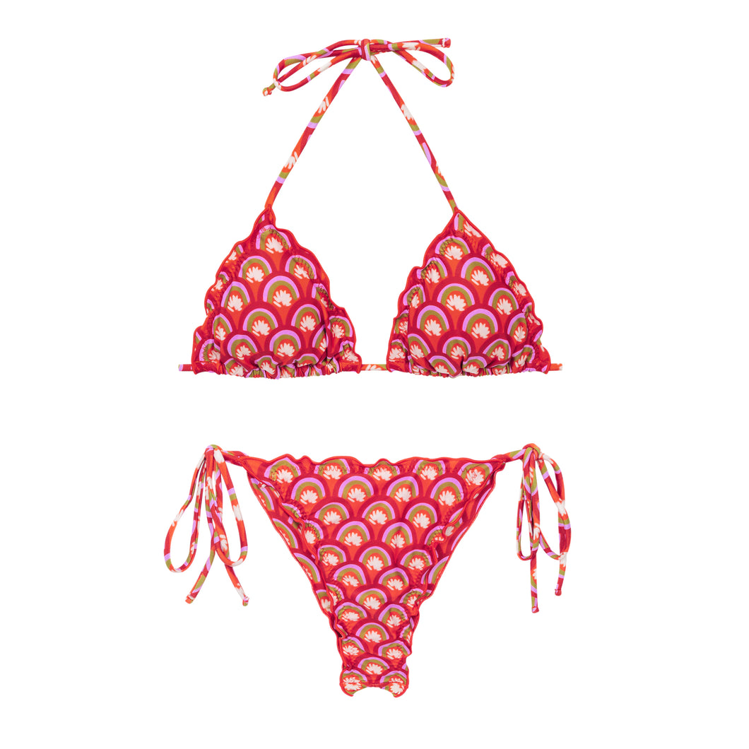 Product Front: Rio De Sol Ensemble Set Floral-Scales Frufru Frufru-Fio