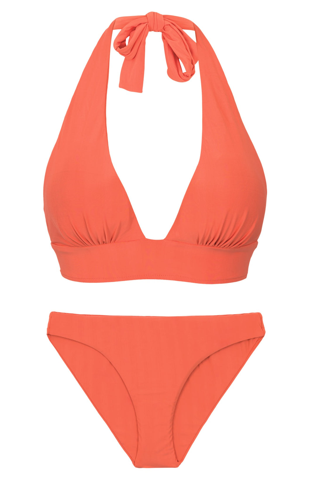 Product Front: Rio De Sol Ensemble Set Light-Peach Halter-Cos Essential-Comfy
