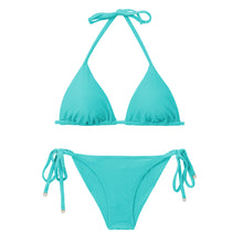 Load image into Gallery viewer, Product Front: Rio De Sol Ensemble Set Malibu-Atol Tri-Inv Cheeky-Tie
