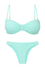 Load image into Gallery viewer, Product Front: Rio De Sol Ensemble Set Malibu-Menta Bandeau-Duo Essential
