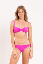 Load image into Gallery viewer, Model Front: Rio De Sol Ensemble Set Malibu-Rosa Bandeau-Duo Essential
