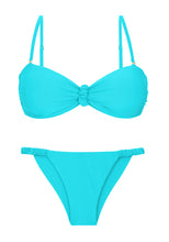 Load image into Gallery viewer, Product Front: Rio De Sol Ensemble Set Miami Bandeau-Crispy Cheeky-Crispy
