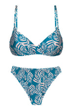 Load image into Gallery viewer, Product Front: Rio De Sol Ensemble Set Palms-Blue Balconet-Inv Nice
