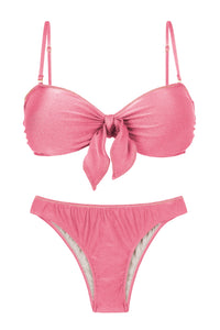 Product Front: Rio De Sol Ensemble Set Shimmer-Confetti Bandeau-Knot Essential