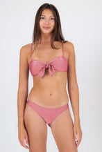 Load image into Gallery viewer, Model Front: Rio De Sol Ensemble Set Shimmer-Confetti Bandeau-Knot Essential
