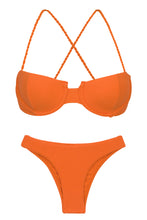 Load image into Gallery viewer, Product Front: Rio De Sol Ensemble Set St-Tpz-Tangerina Balconet Essential

