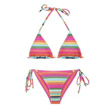 Load image into Gallery viewer, Product Front: Rio De Sol Ensemble Set Supercolor Tri-Inv Cheeky-Tie
