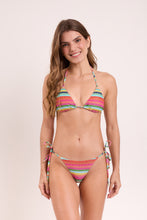 Load image into Gallery viewer, Model Front: Rio De Sol Ensemble Set Supercolor Tri-Inv Cheeky-Tie
