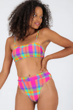 Load image into Gallery viewer, Gallery: Rio De Sol Ensemble Set Tulip-Garden Bandeau-Reto Hotpant-Cos
