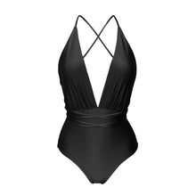 Load image into Gallery viewer, Product Front: Rio De Sol Une Pièce Shimmer-Black New Vegas
