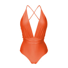 Load image into Gallery viewer, Product Front: Rio De Sol Une Pièce Shimmer-Paprica New Vegas
