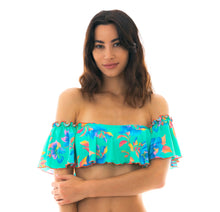 Load image into Gallery viewer, Image 06: Rio De Sol Haut Top Acqua Flora Babado
