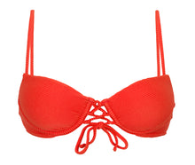 Load image into Gallery viewer, Product Front: Rio De Sol Haut Top Cotele-Tomate Balconet-Pushup
