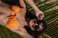 Load image into Gallery viewer, Image 07: Rio De Sol Haut Top Dots-Mango Balconet-Tie
