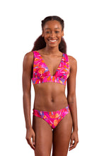 Load image into Gallery viewer, Model Front: Rio De Sol Haut Top Flavors Halter-Marina
