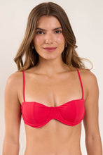 Load image into Gallery viewer, Gallery: Rio De Sol Haut Top Hibiscus Coral
