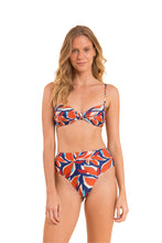 Load image into Gallery viewer, Model Front: Rio De Sol Haut Top Leaves Bandeau-Joy
