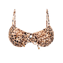 Load image into Gallery viewer, Product Front: Rio De Sol Haut Top Leopard Balconet-Tie
