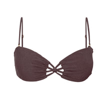 Load image into Gallery viewer, Product Front: Rio De Sol Haut Top Malibu-Ebano Bandeau-Iris
