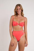 Load image into Gallery viewer, Model Front: Rio De Sol Haut Top Malibu-Folia Bandeau-Iris
