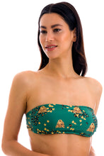 Load image into Gallery viewer, Gallery: Rio De Sol Haut Top Roar-Green Bandeau-Reto

