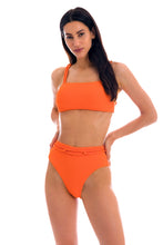 Load image into Gallery viewer, Model Front: Rio De Sol Haut Top St-Tpz-Tangerina Reto
