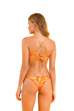 Load image into Gallery viewer, Model Back: Rio De Sol Haut Top Trail-Orange Tank-Tie

