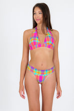 Load image into Gallery viewer, Model Front: Rio De Sol Haut Top Tulip-Garden Halter-Cos

