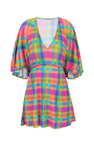 Product Front: Rio De Sol Vêtement De Plage Tulip-Garden Mini Dress