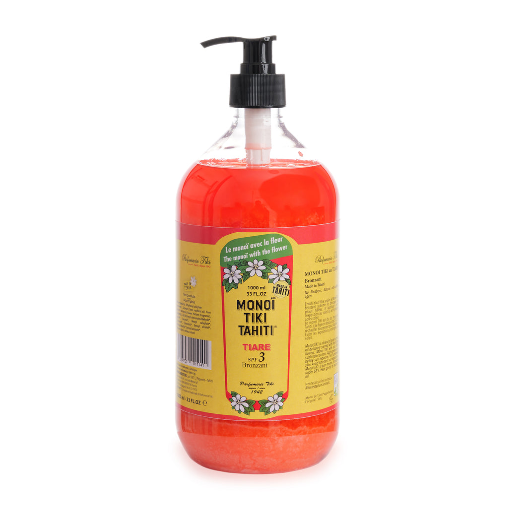 Product Front: Tiki Solaire Monoi Tiki Tiare Indice 3 1L