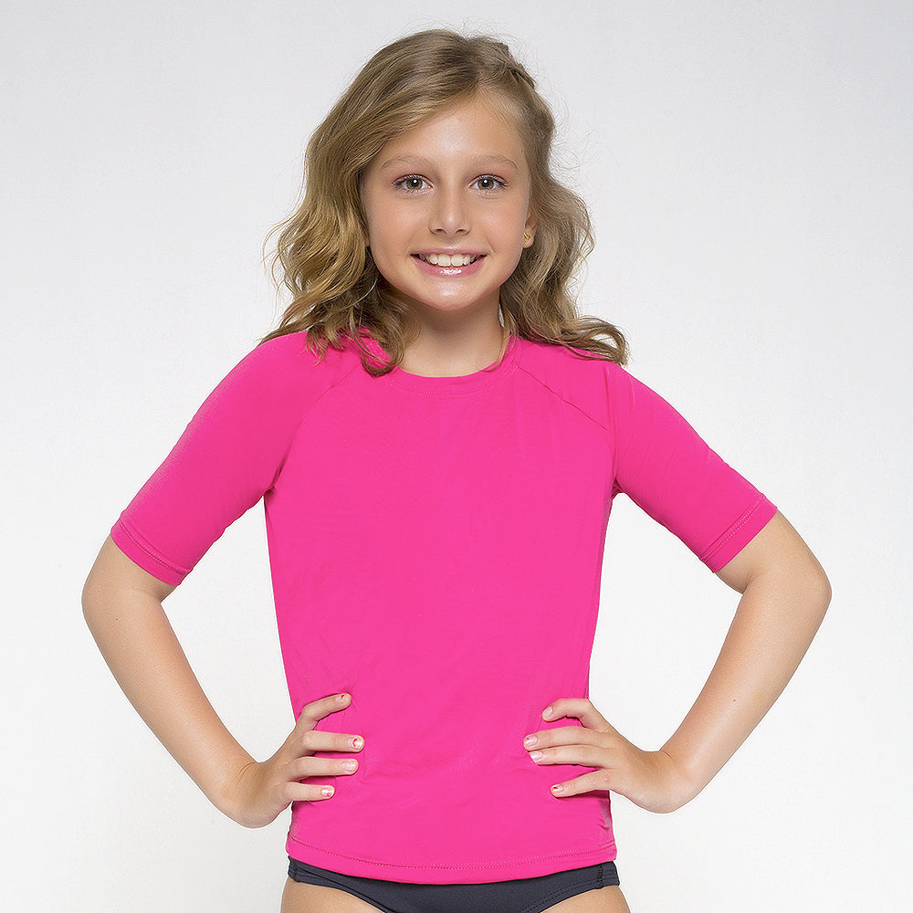 Gallery: Uv Line T-Shirt Camiseta Kids Uvpro Mc Pink Upf50+