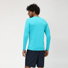 Load image into Gallery viewer, Model Back: Uv Line T-Shirt Camiseta Uvpro Ml Azul Piscina Upf50+

