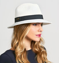 Load image into Gallery viewer, Image 02: Uv Line Chapeau Panama Chapeu Shanghai Imp Uni Branco/Preto
