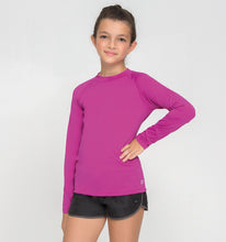 Load image into Gallery viewer, Image 02: Uv Line T-Shirt Kids Fpu50+ Uvpro Long Sleeve T-Shirt Pink Uv
