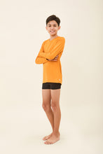 Load image into Gallery viewer, Image 03: Uv Line T-Shirt Kids Longsleeve Uvpro Laranja
