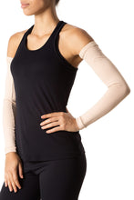 Load image into Gallery viewer, Model Front: Uv Line Gants Long Sleeve Beige Upf50+
