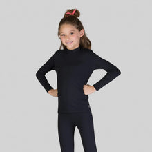 Load image into Gallery viewer, Image 03: Uv Line T-Shirt Rash Guard Kids High-Neck Black Upf50+
