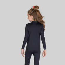 Load image into Gallery viewer, Image 05: Uv Line T-Shirt Rash Guard Kids High-Neck Black Upf50+
