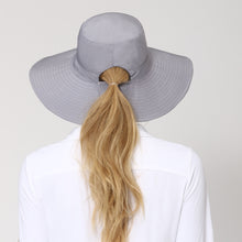 Load image into Gallery viewer, Model Back: Uv Line Chapeau Souple/Capeline San Diego Cinza Preto Upf50+
