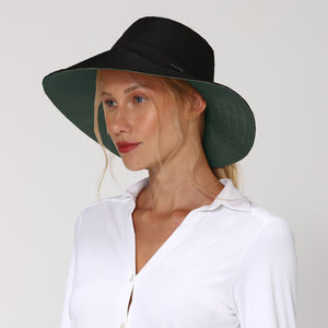 Image 02: Uv Line Chapeau Souple/Capeline San Diego Preto Verde Upf50+