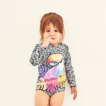 Load image into Gallery viewer, Model Front: Uv Line Maillot De Bain Bébé Swimsuit Baby Tucano Upf50+
