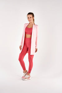 Santorini Rosa Respire Ribbed Cardigan